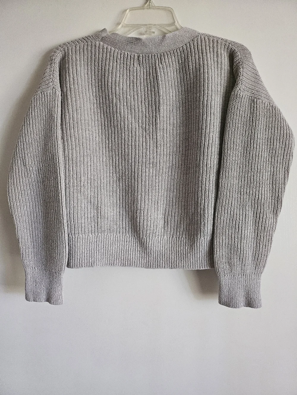 Old Navy Cotton and Linen-Blend Shaker-Stitch Cardigan Sweater Womens size Small - Picture 4 of 7